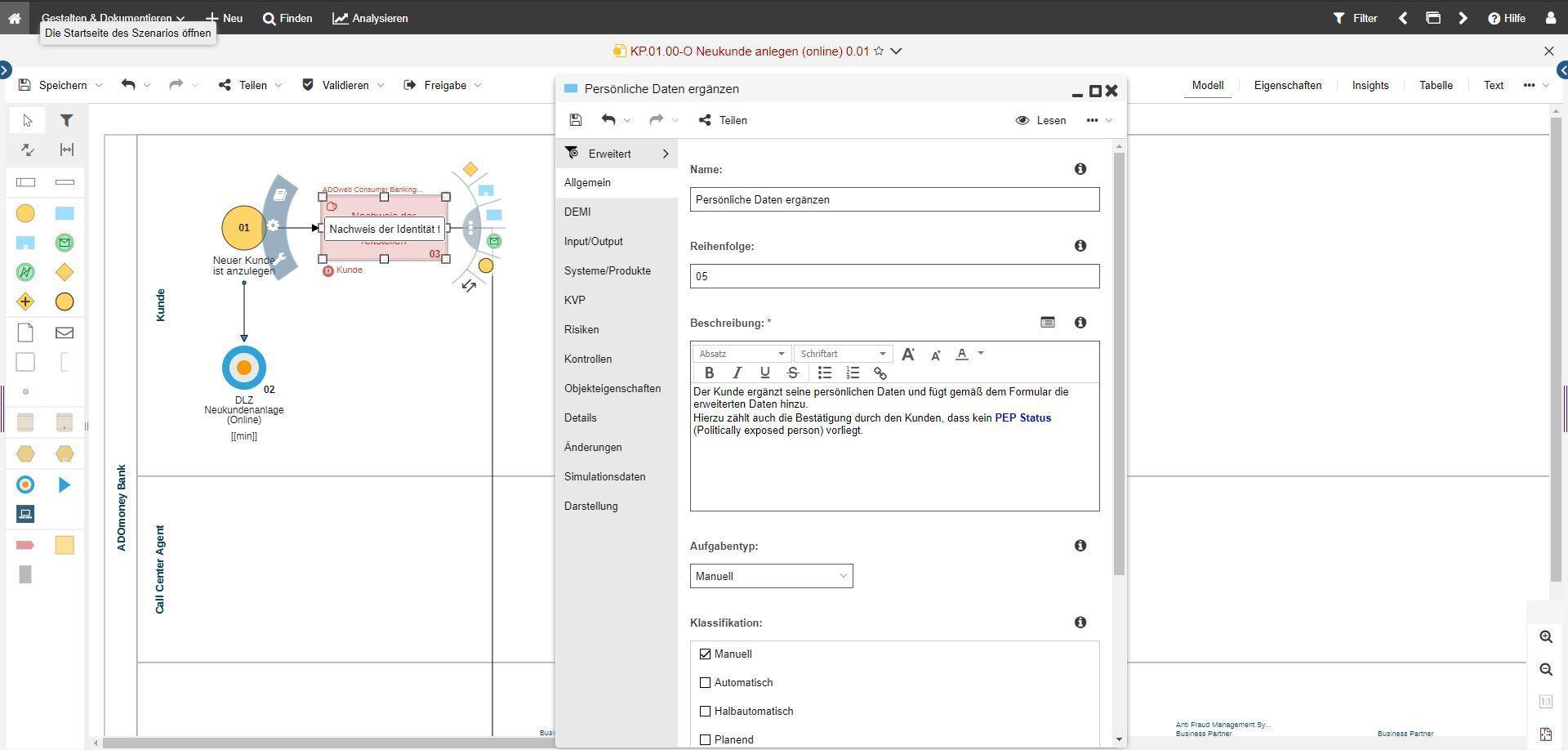 ADONIS BPMN Modellierung