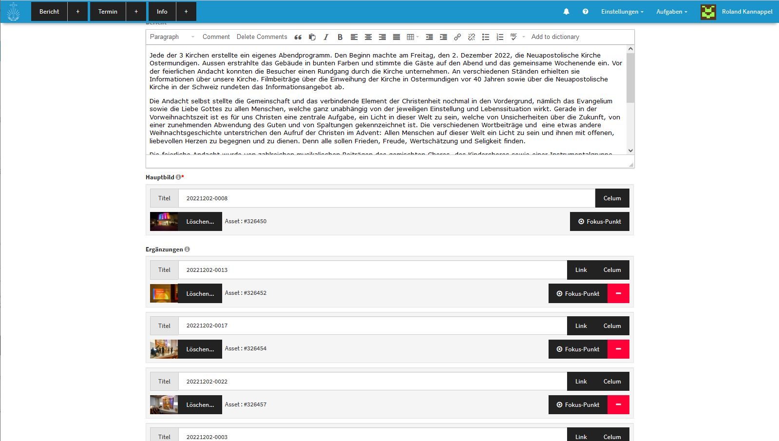 NAK Admintool News Artikell